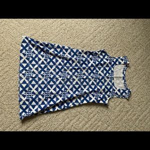 Mahi Gold size L cotton dress. Blue and white nautical.